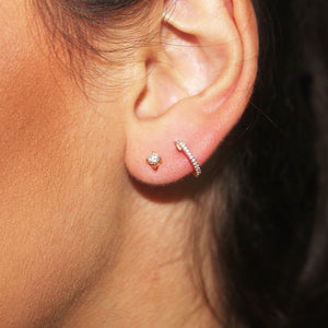 DIAMOND claw set stud earrings