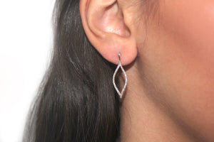 DIAMOND marquise earrings