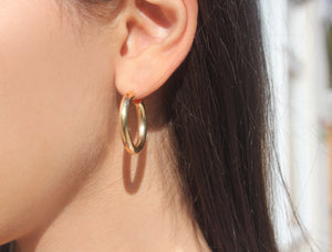 9k GOLD Hoop earrings
