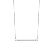 Load image into Gallery viewer, SILVER bar necklace
