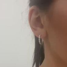 Load and play video in Gallery viewer, DIAMOND twist earrings
