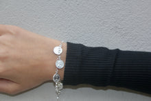 Load image into Gallery viewer, SILVER coin bracelet
