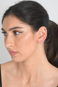 DIAMOND huggies earrings