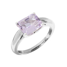 Load image into Gallery viewer, June / Light Amethyst Gemstone Ring - Sterling Silver
