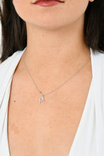 Load image into Gallery viewer, 9k White Gold Diamond Initial Pendant (Chain included)
