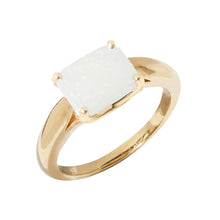 Load image into Gallery viewer, October / Opal Gemstone Ring - Gold Plated

