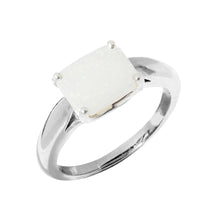 Load image into Gallery viewer, October / Opal Gemstone Ring - Sterling Silver
