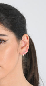 DIAMOND huggies earrings