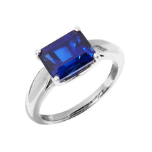 Load image into Gallery viewer, September / Sapphire Gemstone Ring - Sterling Silver
