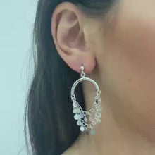 Load and play video in Gallery viewer, SILVER twinkly earrings
