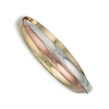 Load image into Gallery viewer, 9k GOLD Three colour Russian bangle
