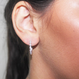 DIAMOND twist earrings