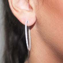 Load image into Gallery viewer, DIAMOND hoop earrings
