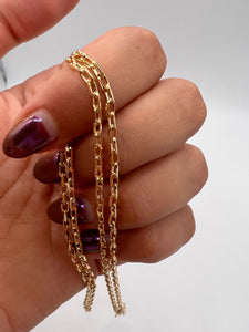 9k GOLD diamond cut belcher chain