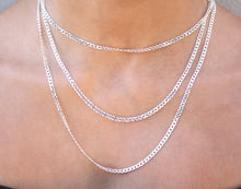 Load image into Gallery viewer, SILVER layered cuban chain
