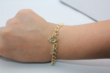 Load image into Gallery viewer, 9k GOLD padlock charm bracelet
