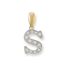 Load image into Gallery viewer, 9k GOLD initial pendant
