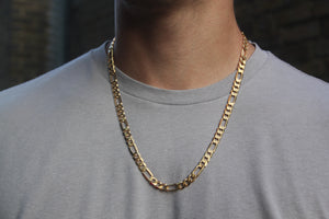 9k GOLD figaro chain