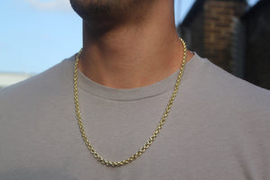 9k GOLD belcher chain