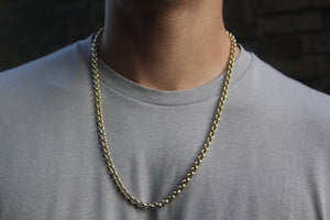 9k GOLD Belcher chain