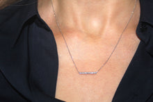 Load image into Gallery viewer, DIAMOND bar necklace and chain
