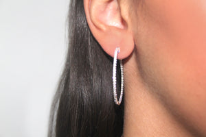 DIAMOND hoop earrings