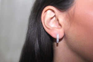 DIAMOND hoop earrings