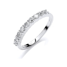 Load image into Gallery viewer, DIAMOND half eternity ring
