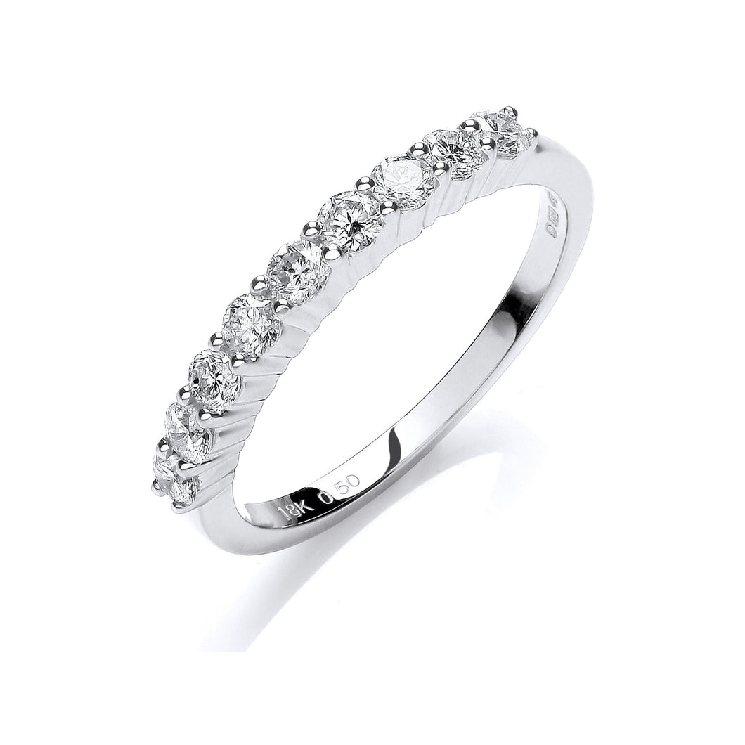 DIAMOND half eternity ring
