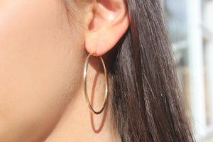 9k GOLD hoop earrings