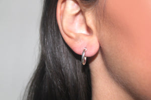 9k GOLD mini twisted hoop earrings