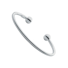 Load image into Gallery viewer, SILVER ladies Torque bangle
