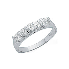 Load image into Gallery viewer, SILVER cz Ring
