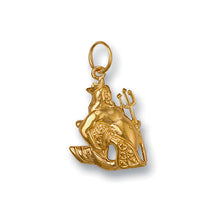 Load image into Gallery viewer, 9k GOLD aquarius zodiac pendant
