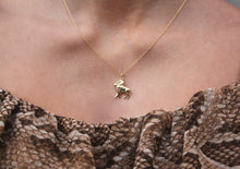 Load image into Gallery viewer, 9k GOLD aries zodiac pendant
