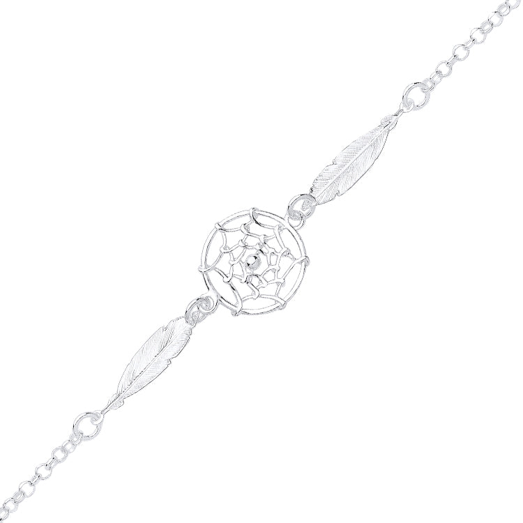 Dream catcher bracelet silver fashion