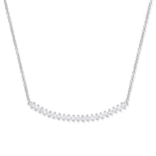 Load image into Gallery viewer, SILVER curved bar necklace
