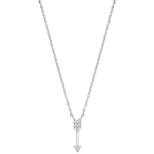 Load image into Gallery viewer, SILVER arrow necklace
