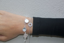 Load image into Gallery viewer, SILVER coin bracelet
