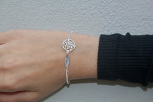 Load image into Gallery viewer, SILVER dream catcher bracelet
