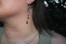 Load image into Gallery viewer, SILVER chain &amp; ball earrings
